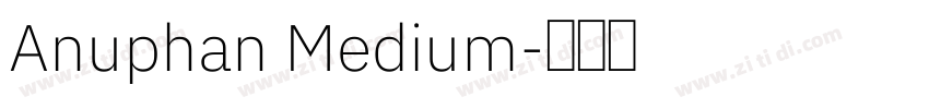 Anuphan Medium字体转换